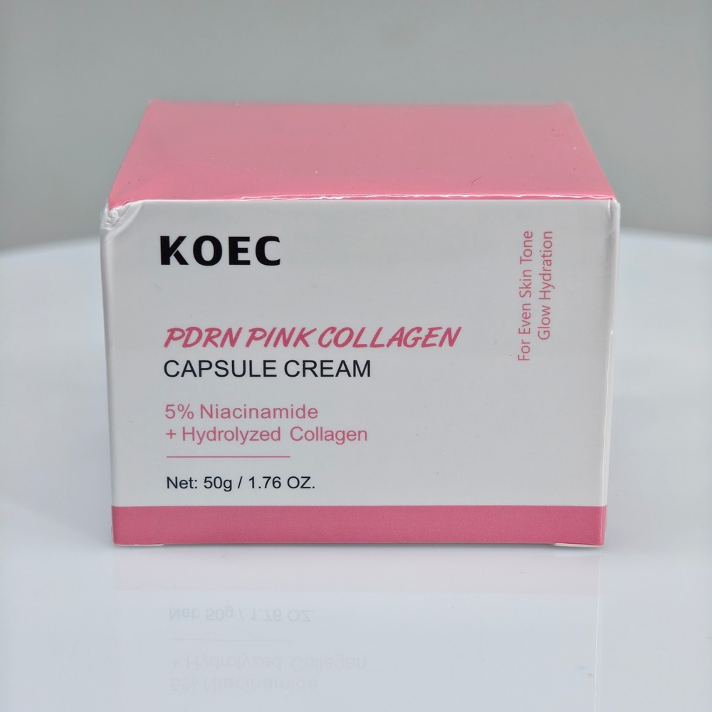 KOEC PDRN Pink Collagen Capsule Cream‎ 5% Niacinamide Hydrolyzed Collagen 1.76oz